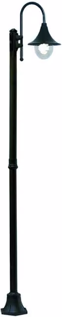 Lampione su Palo Modello Parigi Syntesy da 100 W, Colore Nero, Grado di Protezione IP44