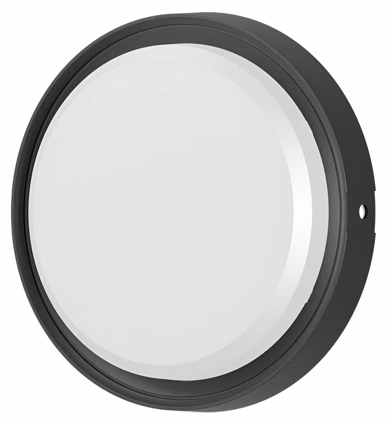 Braytron: moderna lampada da parete a LED, plafoniera, illuminazione a soffitto, 12 W, IP65, lampada da esterno 3 in 1, nera