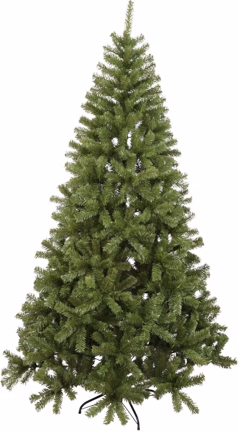 Albero di Natale artificiale, altezza 150 cm, diametro 82 cm, ideale per piccoli ambienti