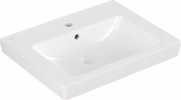 Villeroy & Boch Subway 2.0 lavabo, avec trop-plein, 1 trou pour robinet, 600x470mm, 7113F001, 7113F001