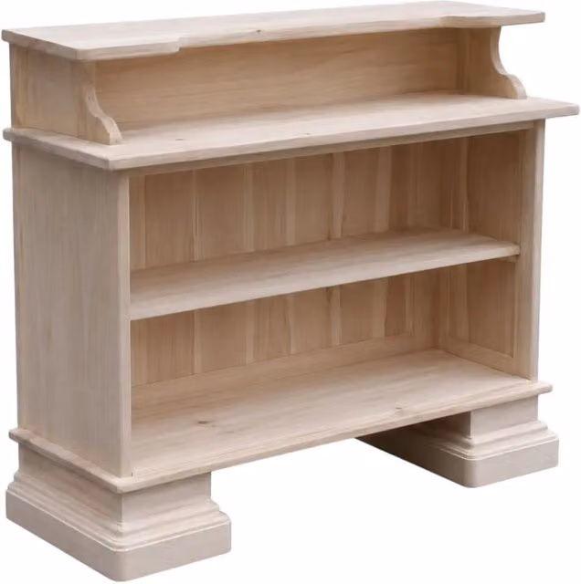 Mobile bar bancone in legno grezzo Mobili 2G L/P/H: 131 x 47 x 103 cm – 4