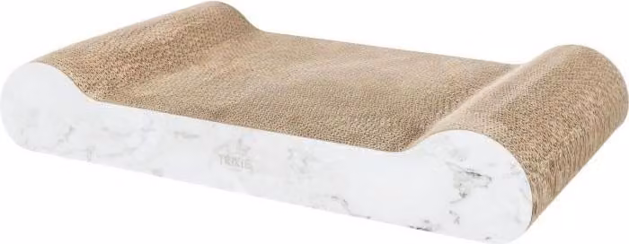 Tiragraffi XXL, TRIXIE effetto marmo, 64 x 11 x 37 cm, grigio chiaro, cartone