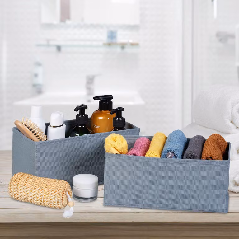 Set di organizer per cassetti, 8 pezzi, scatole portaoggetti pieghevoli