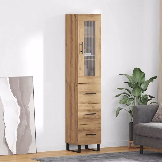 Credenza Rovere artigianale 34,5 x 34 x 180 cm 3416000