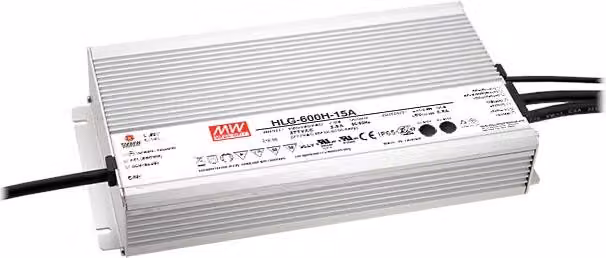 Meanwell MEAN WELL HLG-600H-12A - 600 W - IP65 - 90 - 305 V - 12 A - 40 V - 144 mm