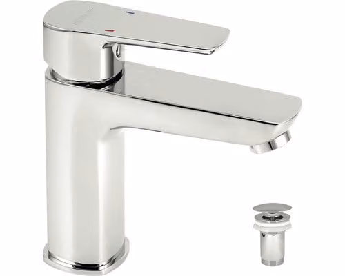 Miscelatore a leva per lavabo Novaservis Metalia 58 cromo con bocca di erogazione 58503