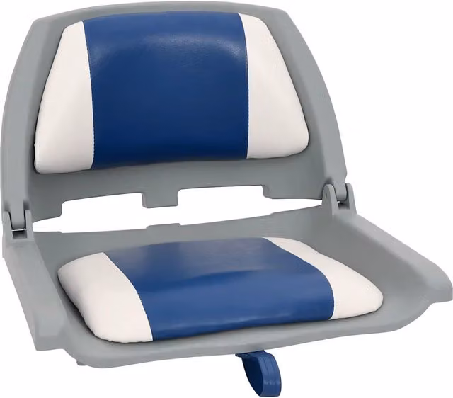 Sedile per Barca con Supporto Girevole 360 con Design Marittimo in Plastica e Metallo L/P/H: 48 x 41 x 51 cm
