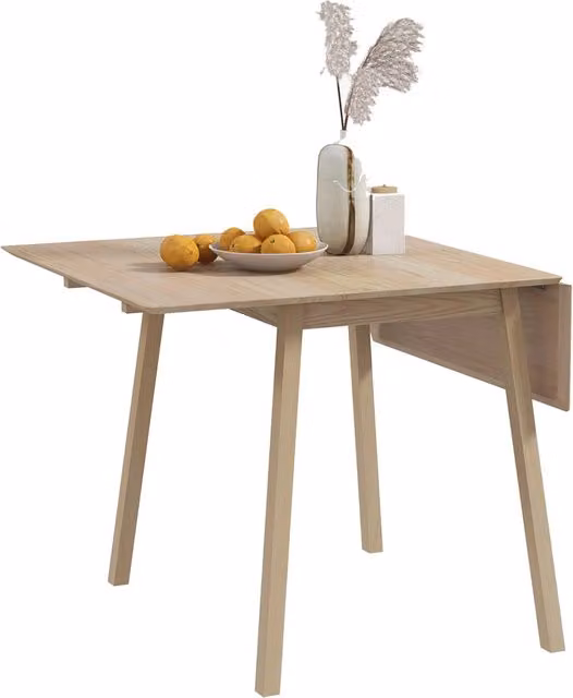 Tavolo da pranzo pieghevole Minimal in legno di pino naturale marrone L: 86 cm, P: 75 cm, H: 86 cm