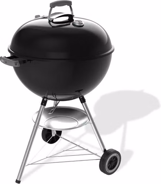 Barbecue a carbonella Weber Original Kettle ø 57 cm in acciaio smaltato nero con termometro integrato – 1
