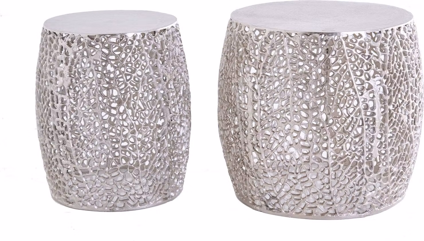Tavolino da 40 cm, design argento, moderno, per il soggiorno. ACQUISTA ORA