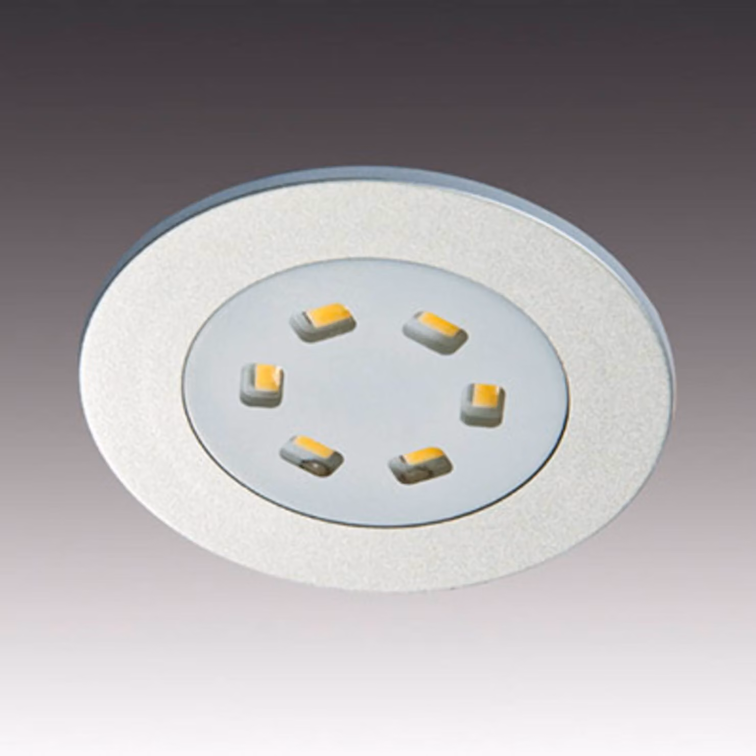 Hera Spot LED piatto da incasso R 55, Alluminio / Grigio / Zincato, Soggiorno / Sala da pranzo, Metallo, Moderno