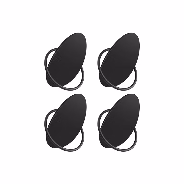 Ganci Appendiabiti 4 Pezzi Ognuno Regge 5 kg, Nero Inchiostro