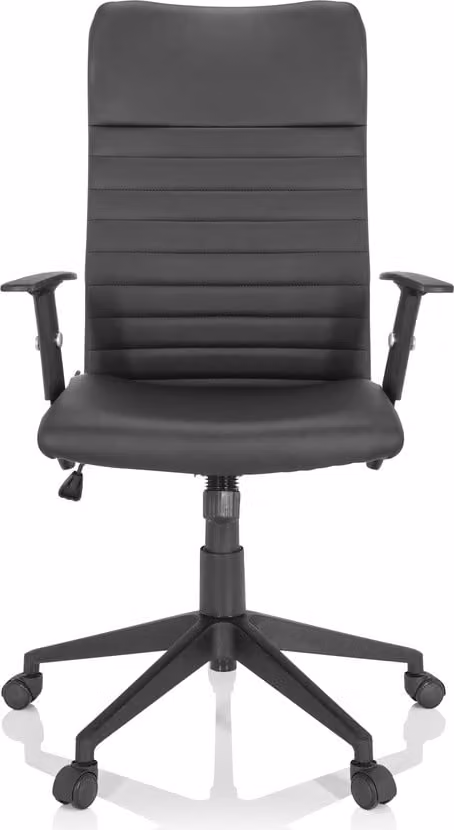 hjh OFFICE Sedia da ufficio Home Office ARTON 30 sedia da scrivania con braccioli (regolabile in altezza) sedia girevole in ecopelle