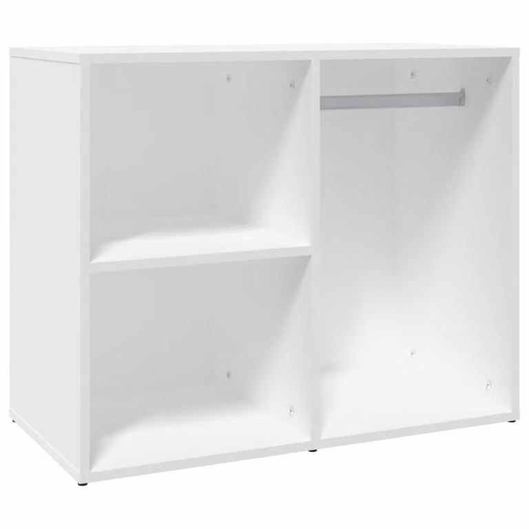 Armadietto per Cosmetici Bianco 80x40x65 cm Legno Multistrato