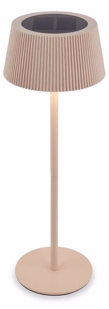 Briloner Lampada da tavolo LED senza fili Ø12x34 cm 2W 150lm 3000K-6500K da bianco caldo a luce diurna beige - Lampada a batteria per balcone terrazza soggiorno