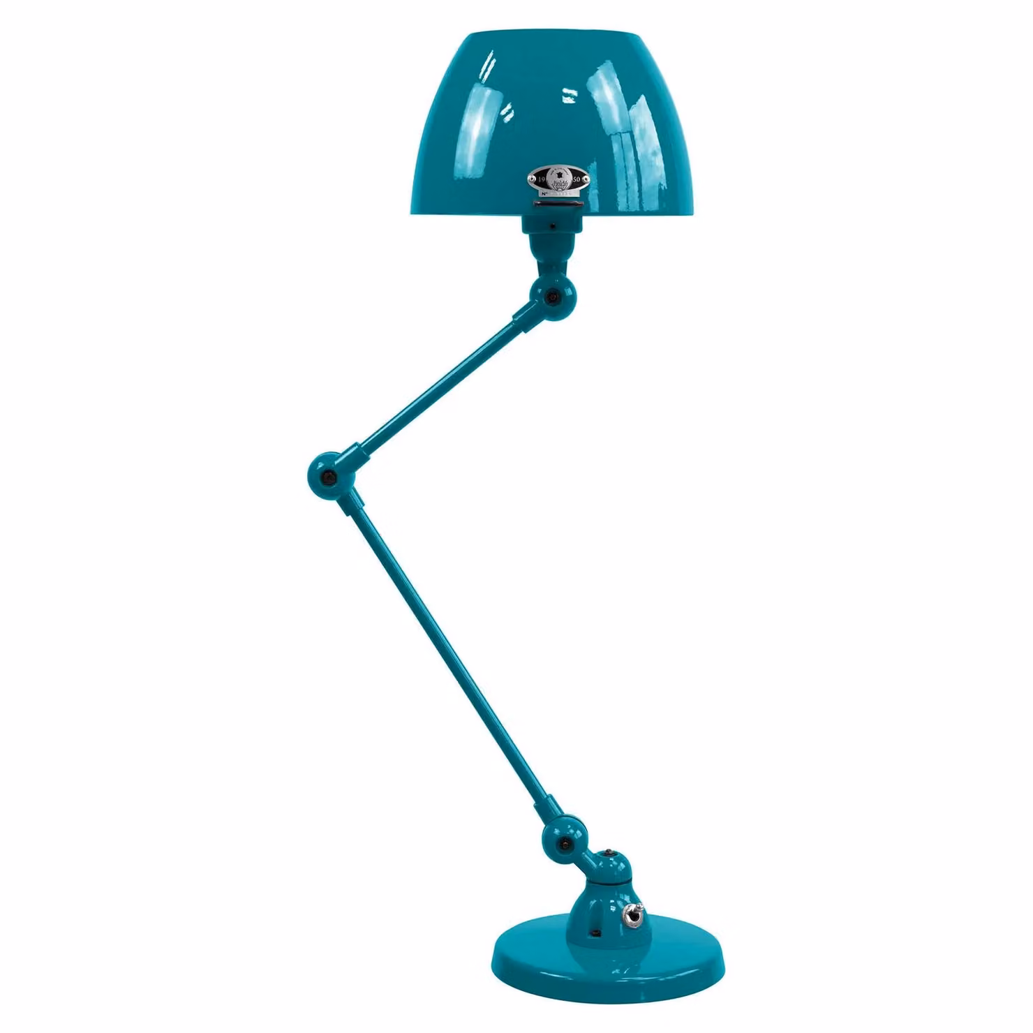 Jieldé Lampada da tavolo Aicler AIC373, Blu, Soggiorno / Sala da pranzo, Metallo, Industriale, Lampada da tavolo