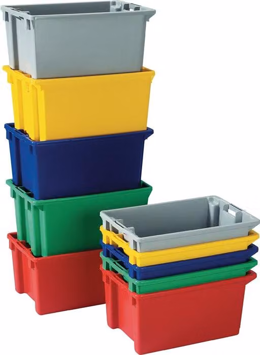 Contenitore girevole impilabile PP rosso L800xL400xH300mm - K400/80 28480021