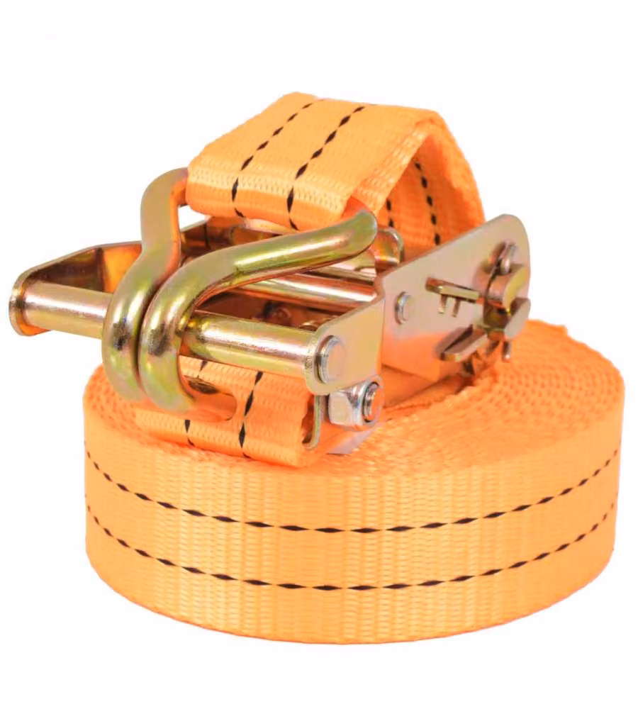 Cinghie d'Ancoraggio 4 pz a Cricchetto 1 T 6mx38mm Arancione