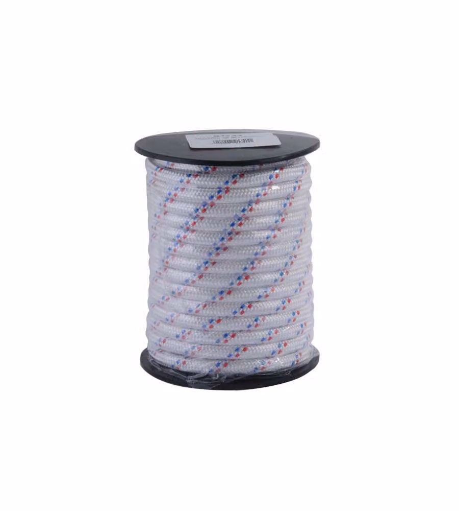 Treccia Pp Mm 10 M 15 Bianca  Fili Blu/Rossi