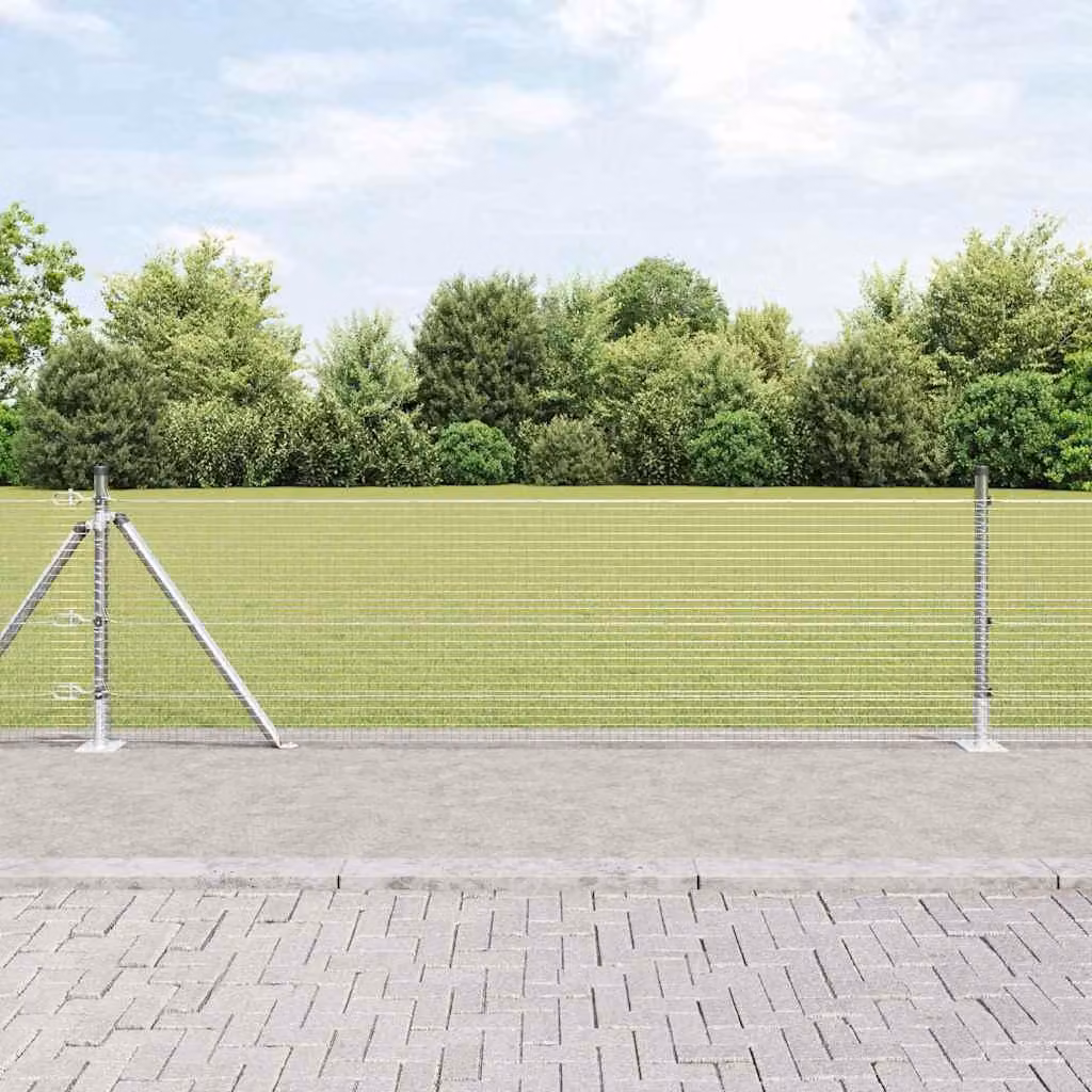 Maison Exclusive - Palo della recinzione Argento 50 x 0,5 m (rete mesh 19 x 19 mm)