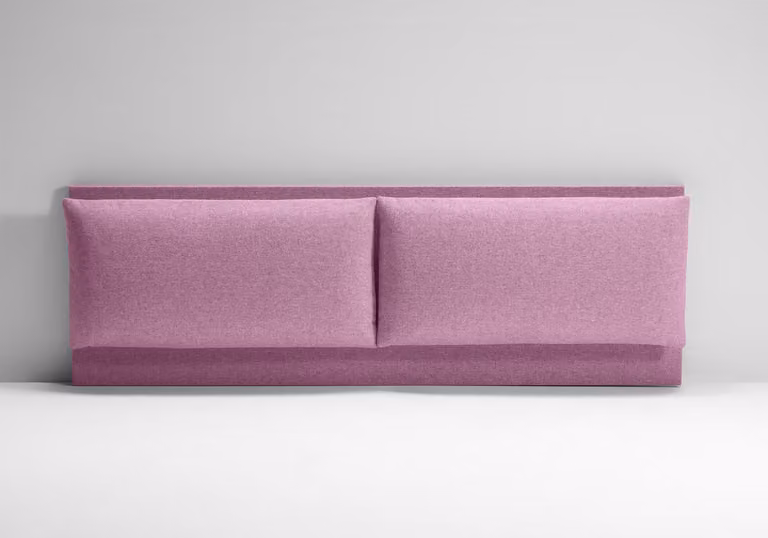 Testata Letto Imbottita - ROMA Rosa 160x190 cm