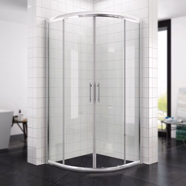 SONNI cabina doccia quadrante ingresso angolare 90x90cm doccia rotonda porta scorrevole cabina doccia