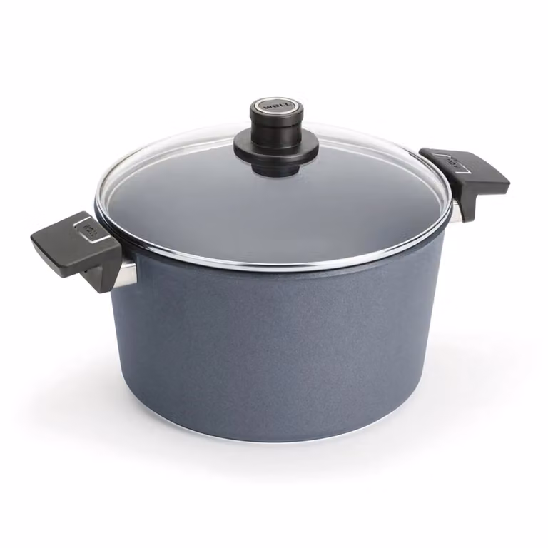 Pentola in alluminio fuso antiaderente per induzione, con due manici e coperchio, Diamond Lite, diam. 28cm