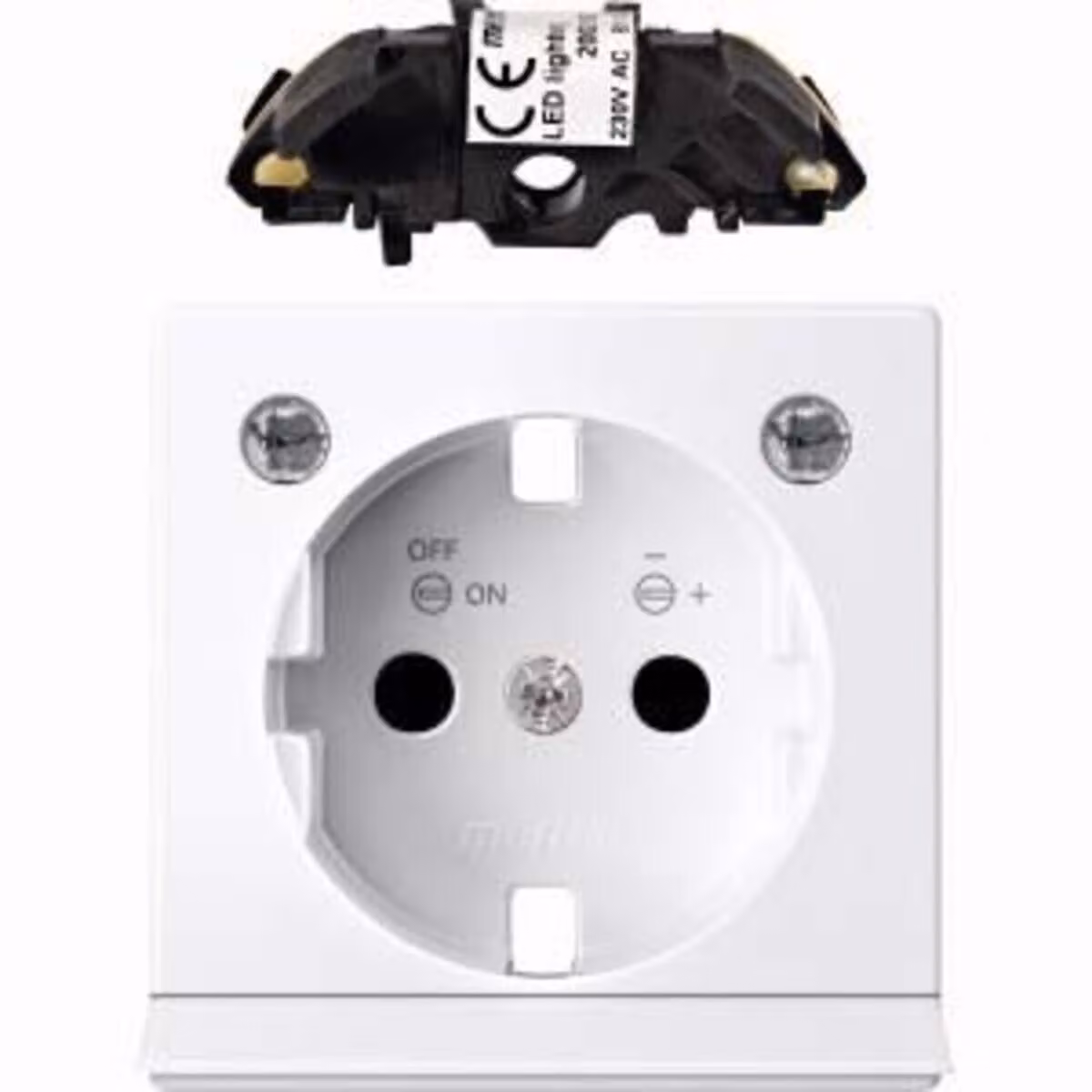 Set di espansione per illuminazione a LED per presa SCHUKO, bianco attivo lucido, Sistema M