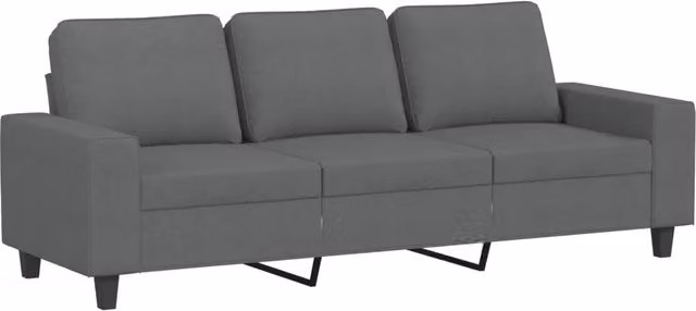 Divano | Divano da soggiorno | Sofa a 3 Posti Grigio Chiaro 180 cm in Tessuto