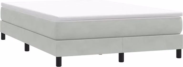 Maison Exclusive - Giroletto Molle senza Materasso Grigio Chiaro 140x210cm Velluto