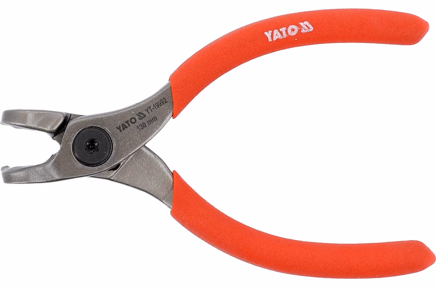 Pinza interna per anelli di sicurezza, 130 mm, curva