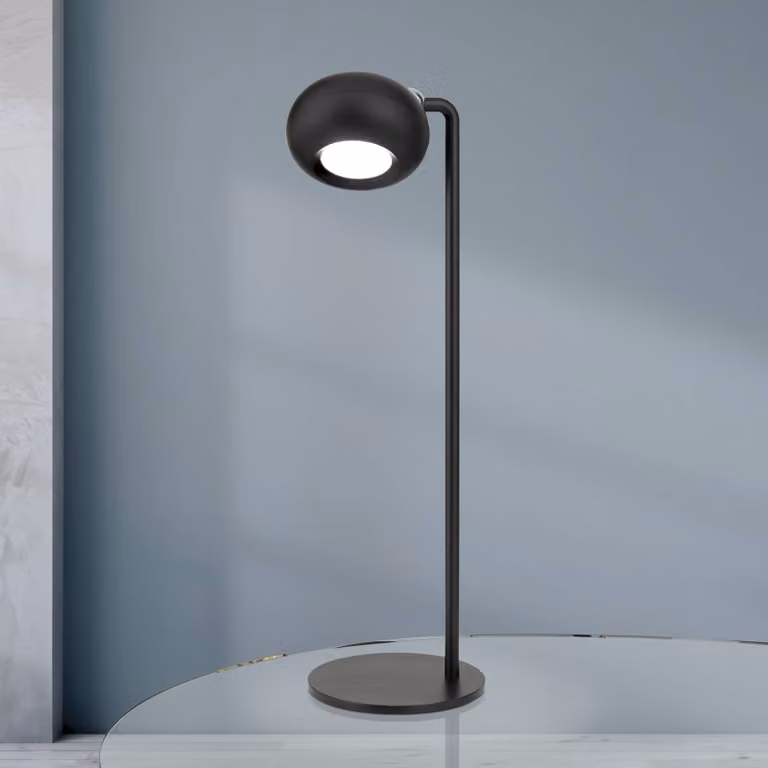 ORION Lampada da tavolo a LED Kerby, dimmerabile, Nero, Soggiorno / Sala da pranzo, Metallo, Moderno, Lampada da tavolo LED