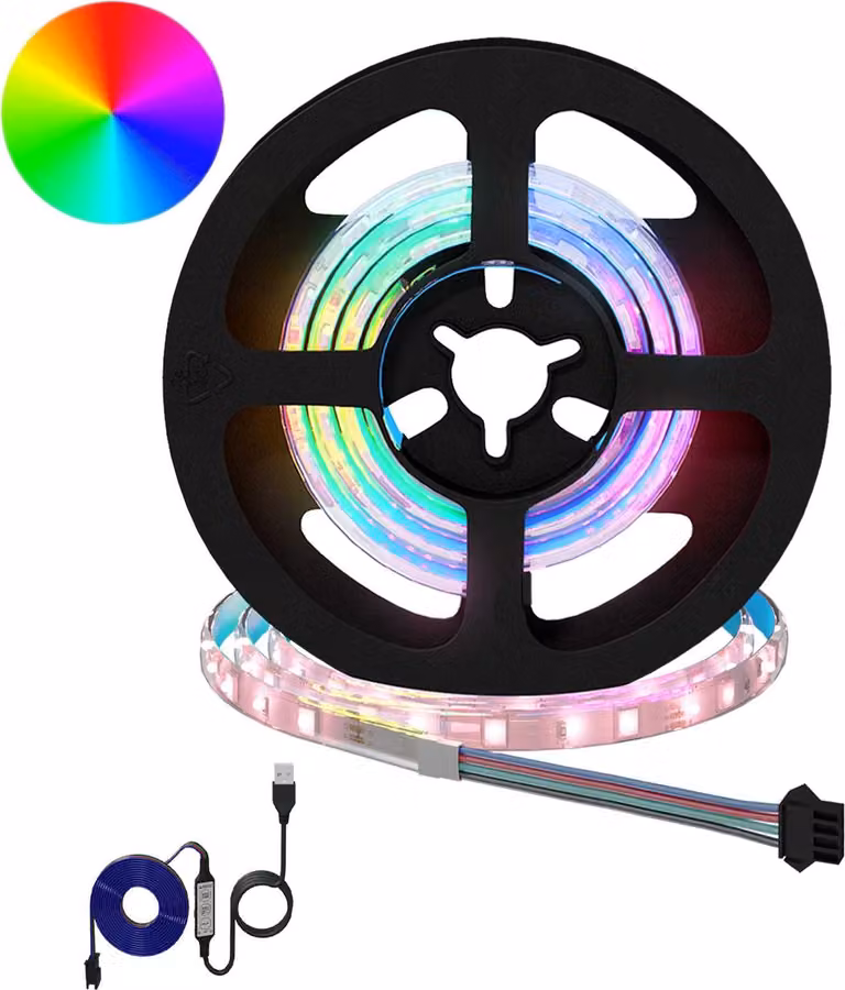 Striscia LED 2 pcs Nero e trasparente 550 mm Rame e plastica