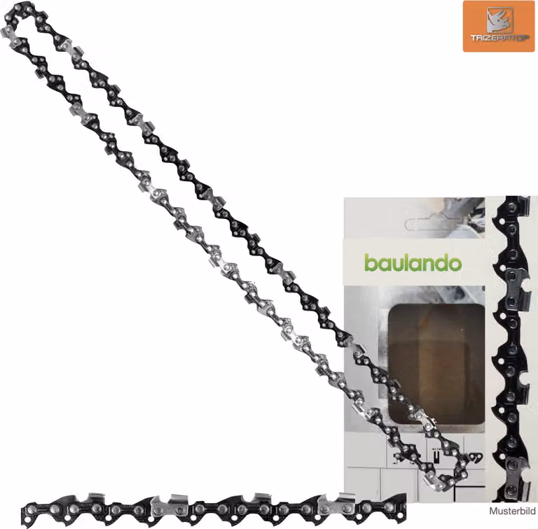 Catena da taglio 3/8" x 1,1 mm Lunghezza 25 cm / 10" 40 TG Mezzo scalpello