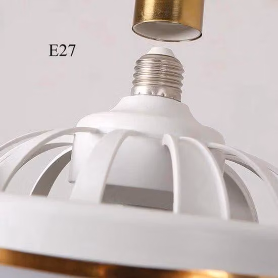 Ventilatore a soffitto con illuminazione – Lampada intelligente con telecomando – Plafoniera per cucina con 3 velocità di ventilazione e colori regolabili – Lampada per soggiorno – Ventilatore a soffitto con luce e regolazione dell'angolo