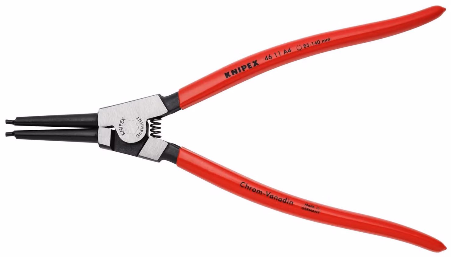 Pinza KNIPEX per anelli di sicurezza esterni, modello 46 11 A4