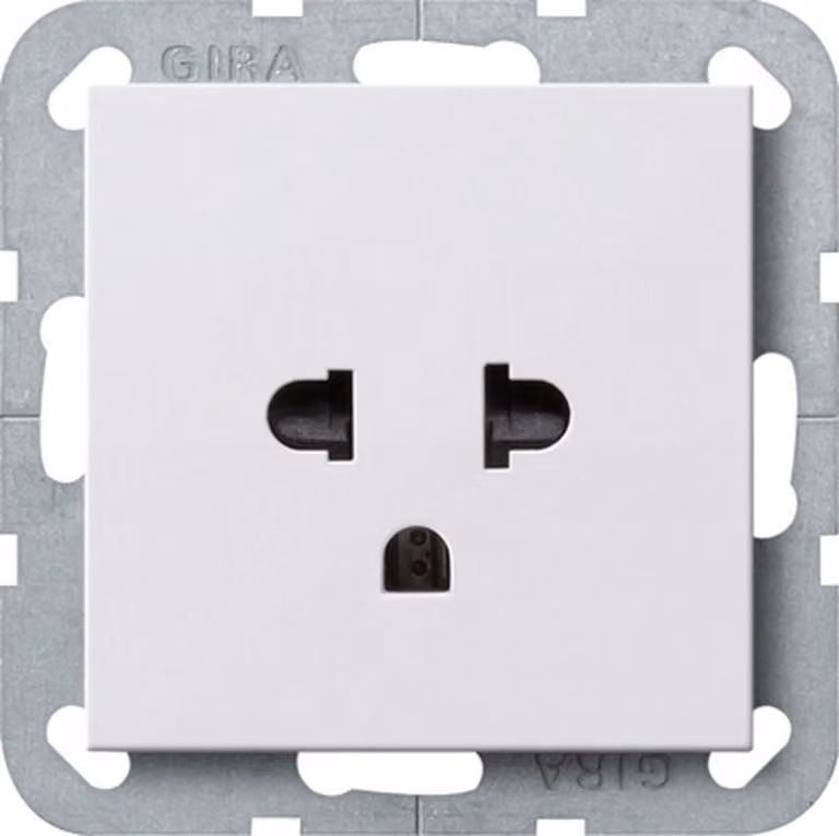 Presa EURO US system bianco puro - Presa 284003