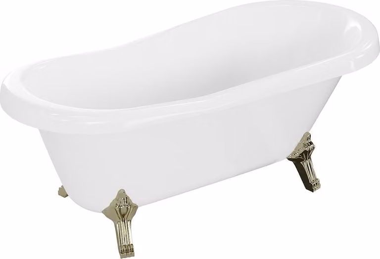 Vasca da bagno autoportante RETRO 150x73 cm ORO BIANCO