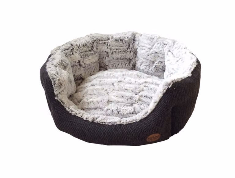 Nobby Comfort Letto ovale "CACHO" L x P x H: 45 x 40 x 19 cm grigio scuro