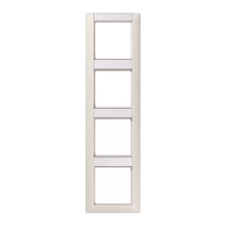 Cornice Jung AS584NA con campo di scrittura da 12 x 55,5 mm e 13 x 55,5 mm per combinazioni verticali