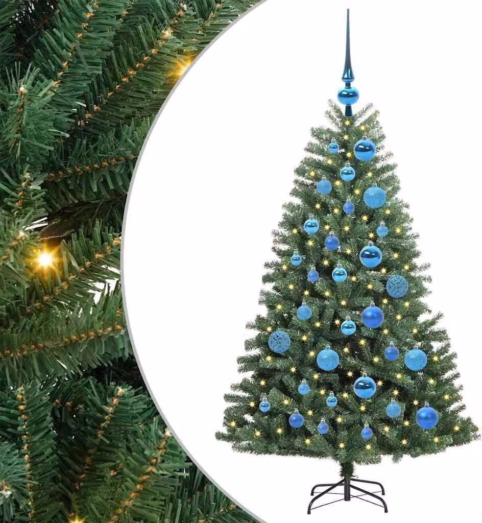 vidaXL Albero di Natale artificiale pieghevole verde 120 cm