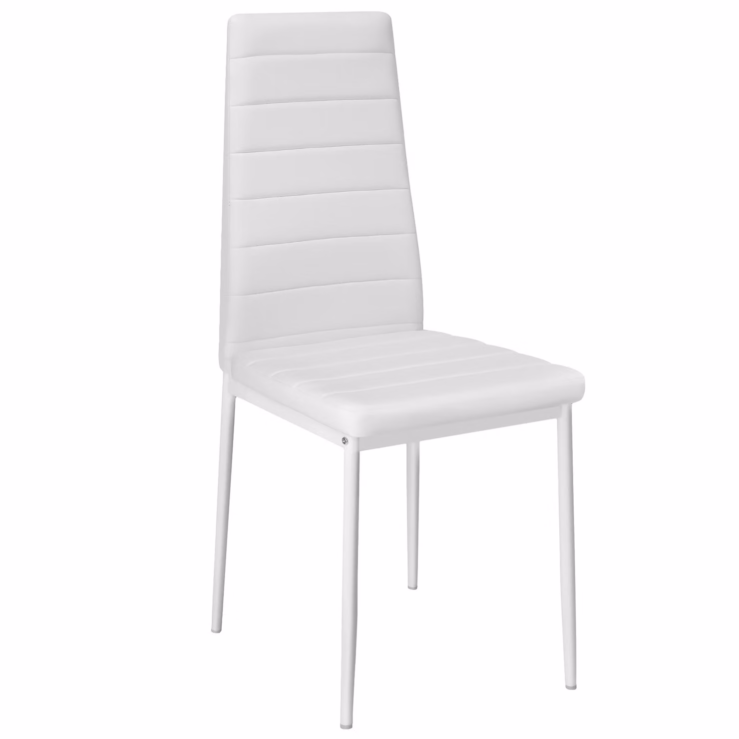 Set di 8 sedie da sala da pranzo moderne in pelle sintetica bianca TecTake GmbH