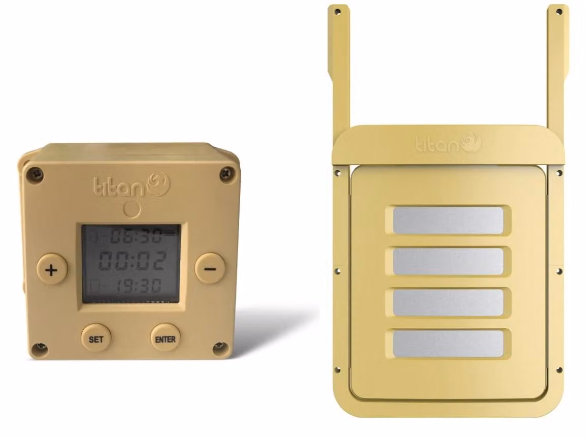 Porta automatica per pollaio con timer + porta