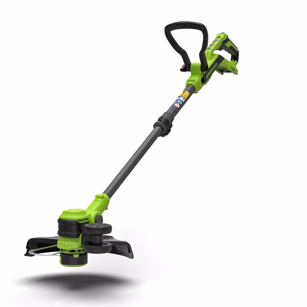 Tagliabordi Greenworks POWERALL 24V Gen. II con asta telescopica in alluminio, verde, senza batteria