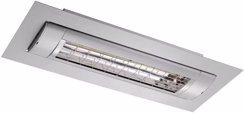 Riscaldatore a infrarossi da soffitto premium perfetto per esterni, diversi colori Etherma, colore: titanio, potenza: 2000 Watt