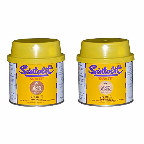 Sintolit Stucco per legno bicomponente scuro 375 ml