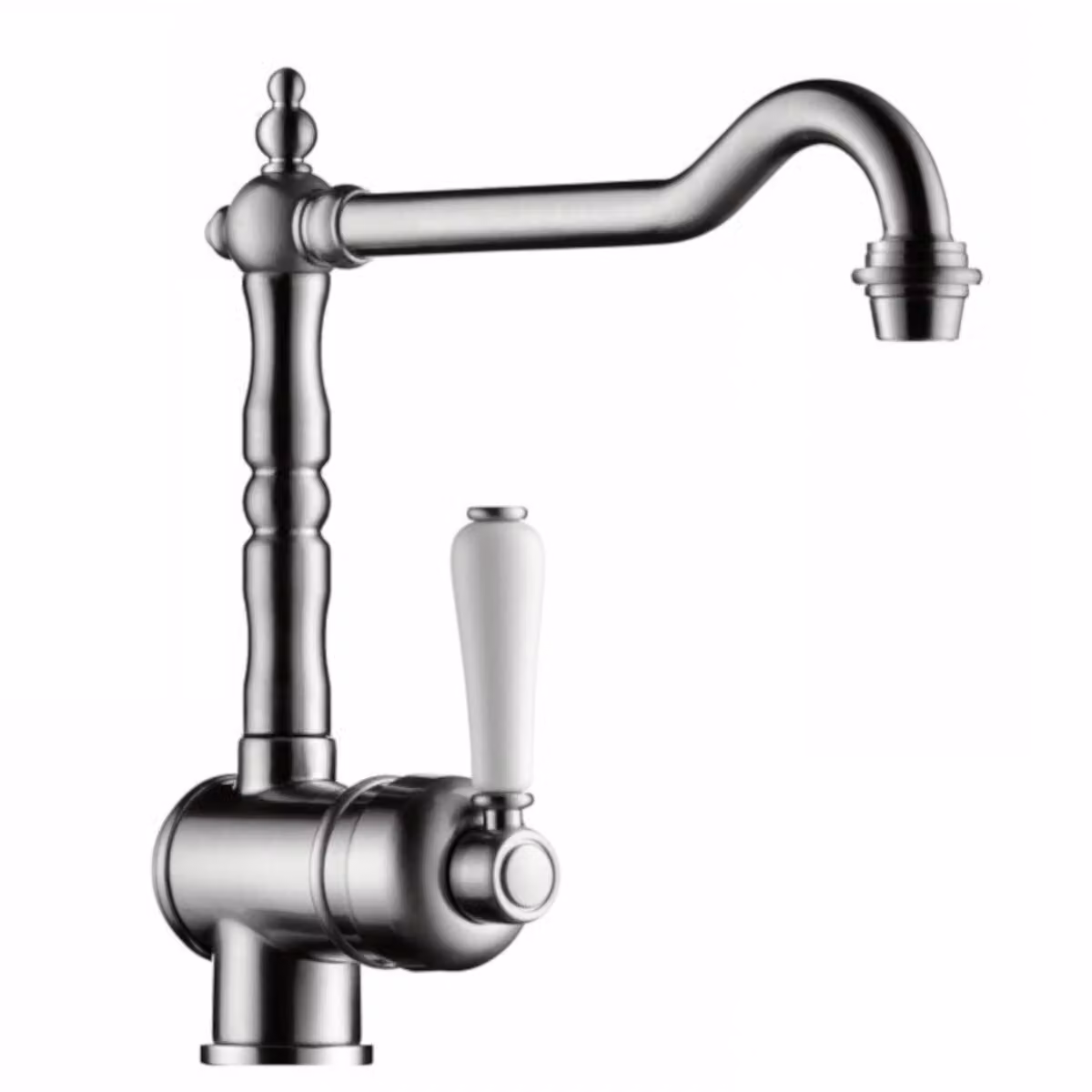 NABER PASSATO 2 ALT SILVER miscelatore monocomando con bocca girevole / Miscelatore da cucina