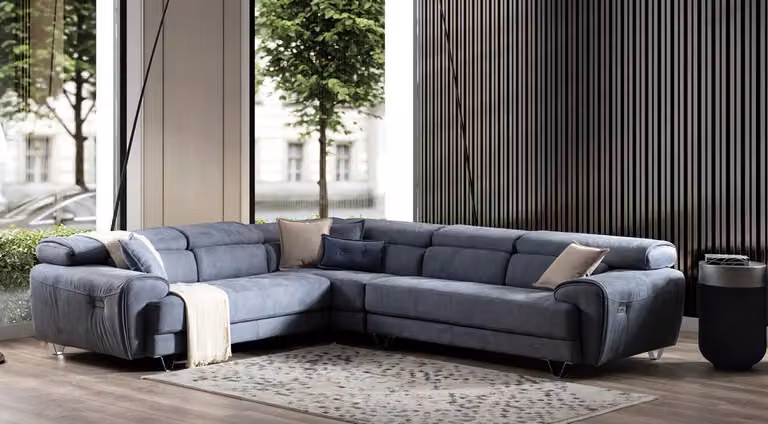 Ecksofa Wohnlandschaft Eckcouch Ecklounge Polsterecke Design Sofa Couch Garnitur