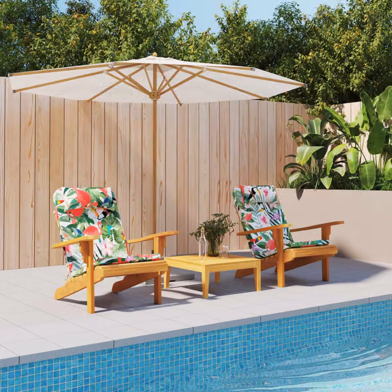 vidaXL Cuscini per Sedia Adirondack 2pz Multicolore in Tessuto Oxford