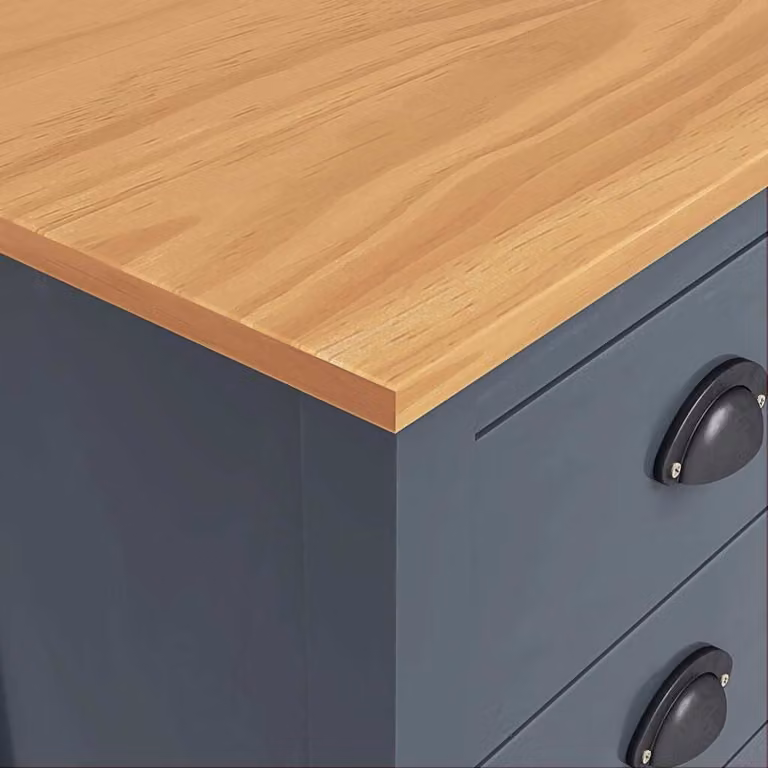 vidaXL Credenza Hill Range Grey 46×35×80 cm in legno di pino massiccio